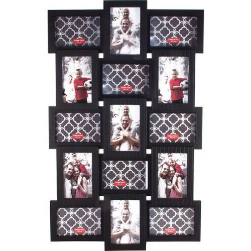 Multiframe for 15 Photos Black