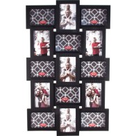 Multiframe for 15 Photos Black