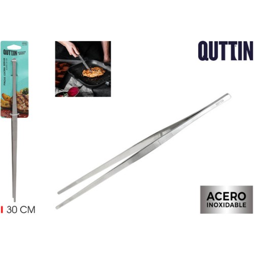 Pinzas Cocina Servir Acero 30cm Quttin