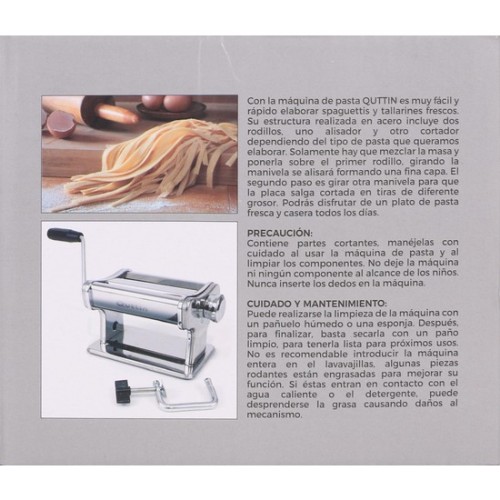 Máquina Para Pasta Acero Quttin