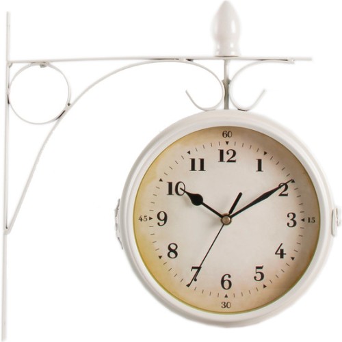 Reloj Estación Pequeño Crema