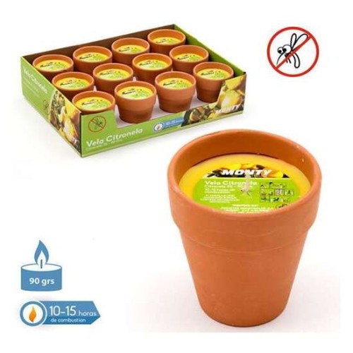 3% Citronella Candle in Terracotta Pot 8 x 9 cm