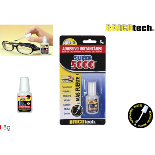 Super 5000 Glue Bottle with Brush 8g