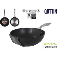 Sarten Wok 24cm Alu.forg.ind.spiral Quttin