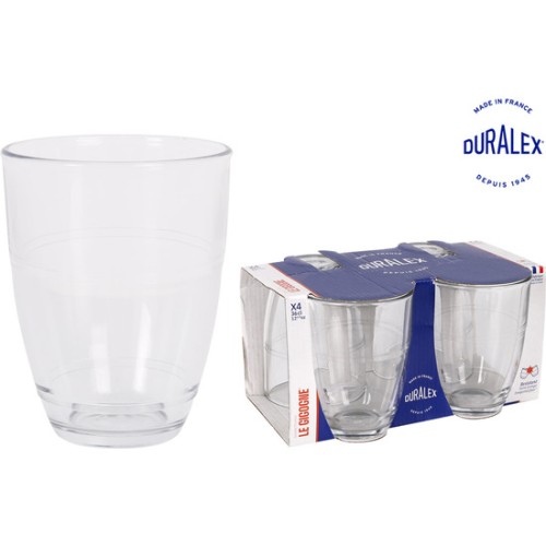 Set 4 Vasos Transparentes Gigogne 360cc