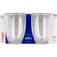 Set of 4 Transparent Gigogne Glasses 360cc