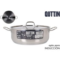 Casserole with Lid Stainless Steel 32cm/0.8mm/9.5L Quttin Hotel