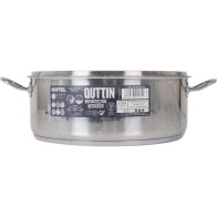 Casserole with Lid Stainless Steel 32cm/0.8mm/9.5L Quttin Hotel