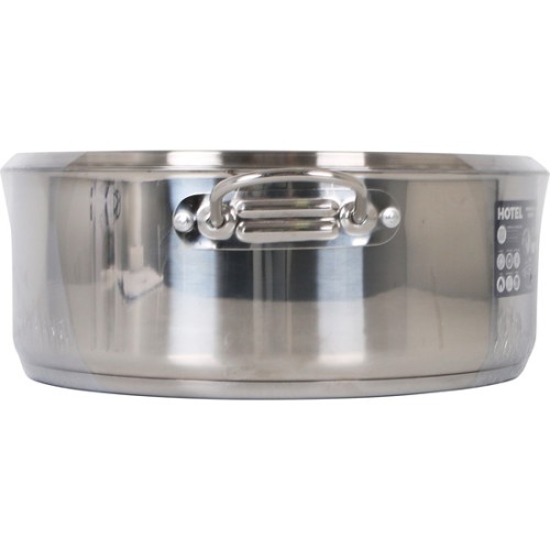 Casserole with Lid Stainless Steel 32cm/0.8mm/9.5L Quttin Hotel