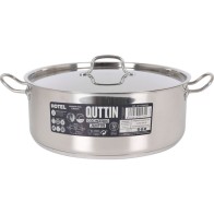 Casserole with Lid Stainless Steel 32cm/0.8mm/9.5L Quttin Hotel