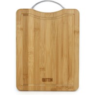 Quttin Bamboo and Metal Cutting Board 32.5x25x1.7cm