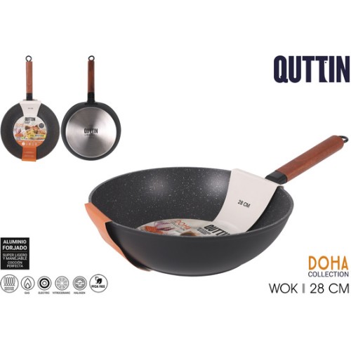 28cm Forged Aluminum Wok for Cooking