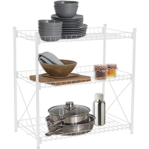 3-Tier Metal Shelf 52x34x55 Confortime