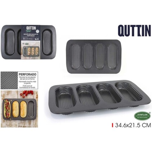 Quttin Perforated Baguette Mold - Bake Perfect Bread