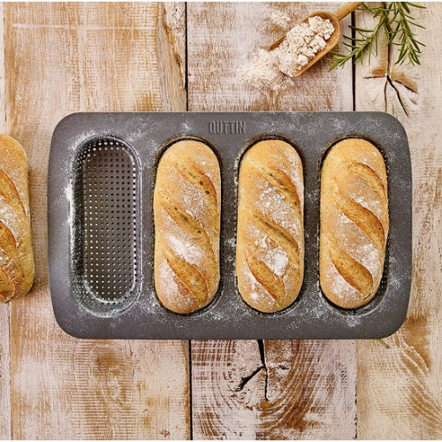 Quttin Perforated Baguette Mold - Bake Perfect Bread