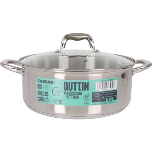 28cm Steel Induction Casserole New Caesar
