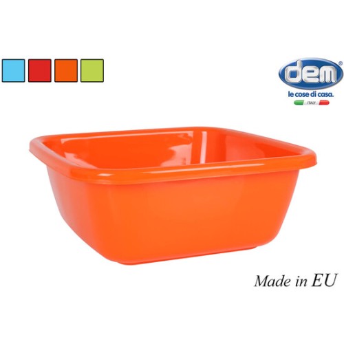 Square Basin Assorted Colors 10L/34cm