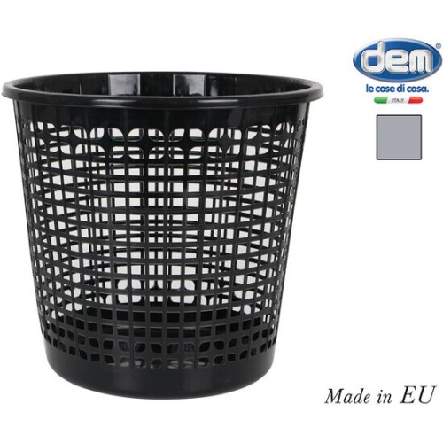 Office Trash Bin 27x25.5cm Black/Grey