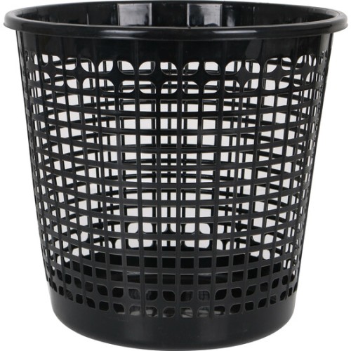 Papelera 27x25.5cm Negro/Gris Office