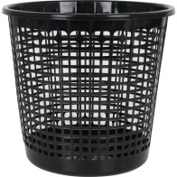 Papelera 27x25.5cm Negro/Gris Office