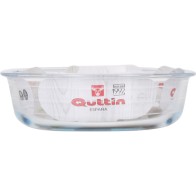 Oval Glass Pie Mold 23.5x19cm Quttin