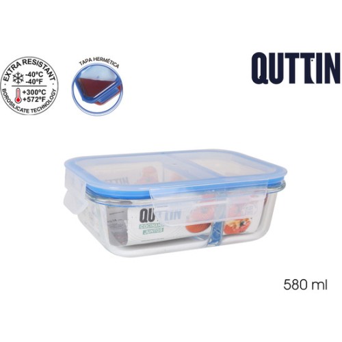 Rectangular Lunch Box 18.3x14x6.3cm Quttin