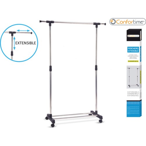 Comfortime Adjustable Coat Rack 85x42x90/160cm