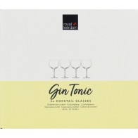 Set of 4 Gintonic Glasses 65cl Elegant Drinkware