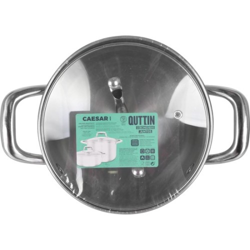 New Caesar 18cm Induction Steel Pot - Essential Kitchen Cookware
