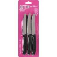 Set 6pzs Cuchillos Mesa Serrados 11cm Basic