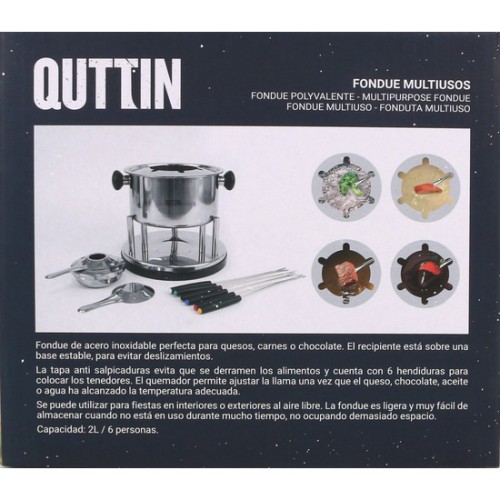 Multi-Purpose 2L Fondue Pot for 6 People