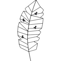 Decorative Feather Figure for Home Decor