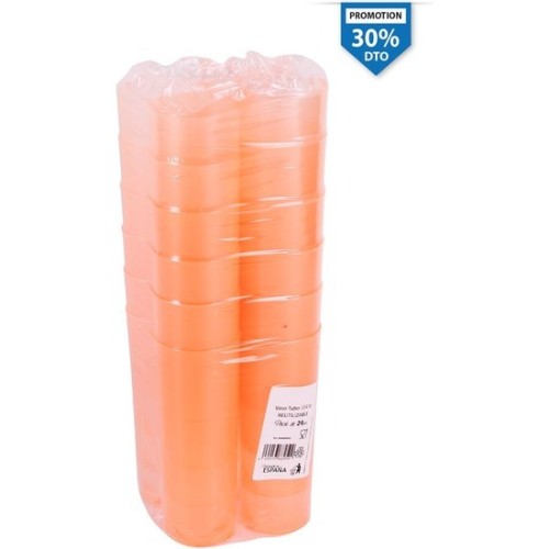Set of 24 Reusable Tube Glasses 330cc