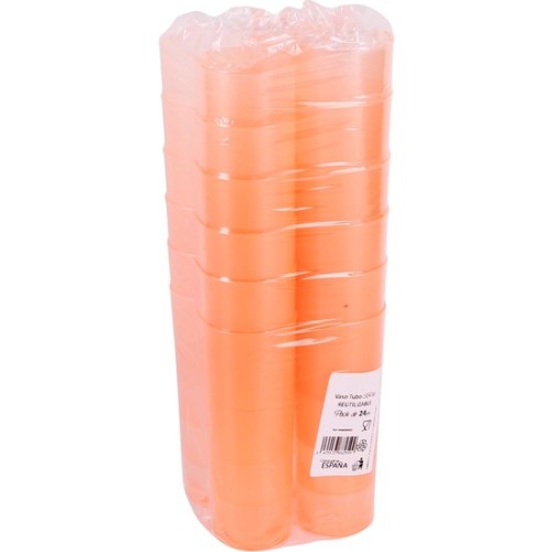 Set of 24 Reusable Tube Glasses 330cc