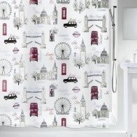 London Textile Shower Curtain - Elegant Design