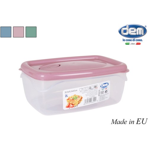 2L Rectangular Microwave Safe Lunch Box