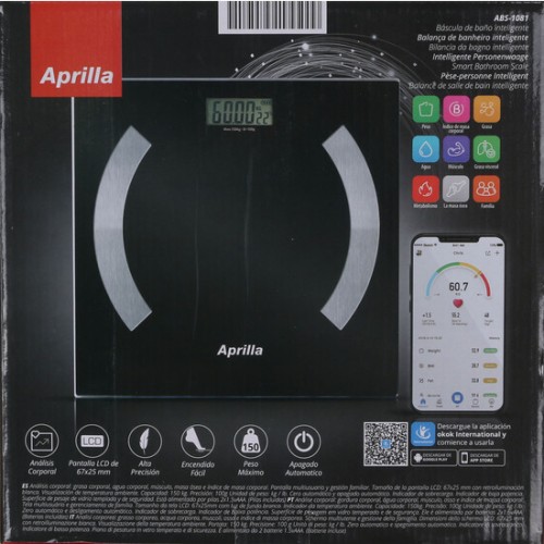 Smart Bathroom Scale 150kg Bluetooth App