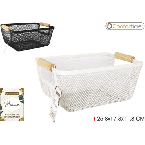 Metal Organization Basket 25.8x17.3x11.8cm Confortime
