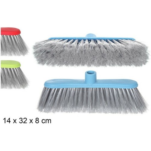 Curved Broom Brush Gray/Blue