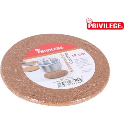 Round Cork Trivet 19x1cm Privilege
