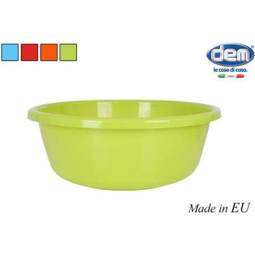 24cm Round Washing Basin 3L - Assorted Colors