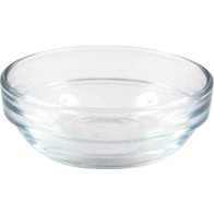 Set of 4 Stackable Bowls 36cc Transparent Lys - Space-saving Kitchenware