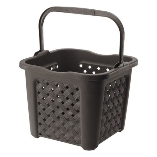 Arianna Wenge 25L Storage Basket with Lid