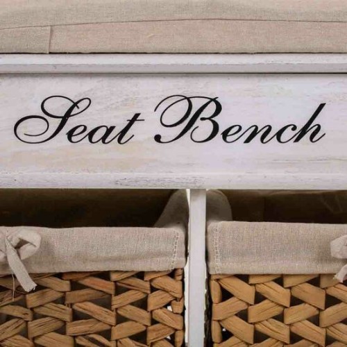 Wooden Stool Stylish Dual Storage