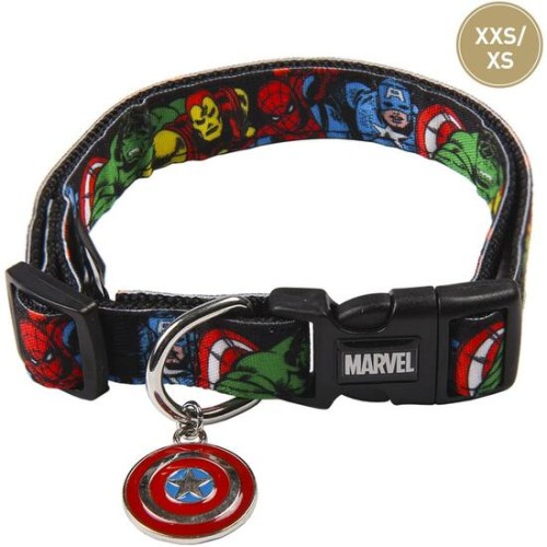 Marvel Black XS XXS Dog Collar