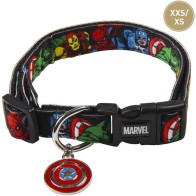 Collar Para Perros XS XXS Marvel Negro