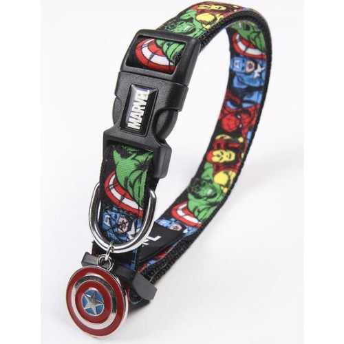 Collar Para Perros XS XXS Marvel Negro