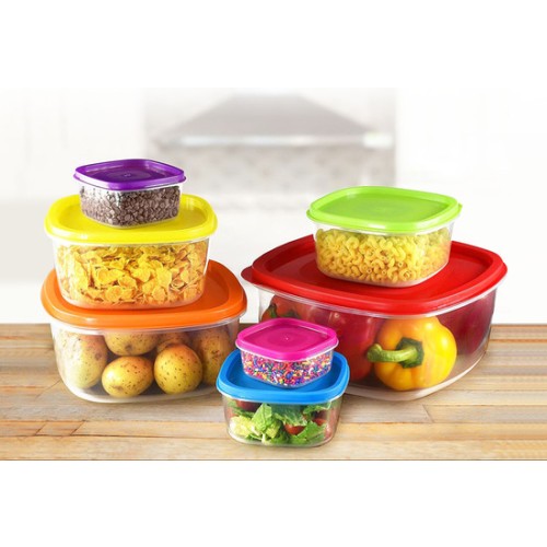 Set of 7 Stackable Food Containers