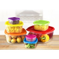 Set of 7 Stackable Food Containers