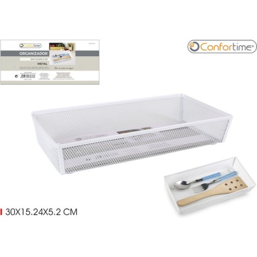 Organizador Metálico Elegante 30x15.24x5.2 Cm